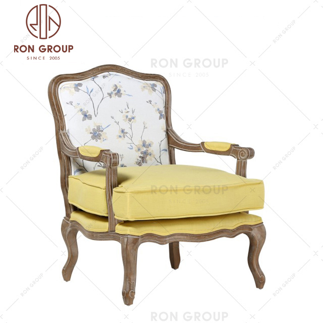 event party high quality factory direct upholstery fabric wood sofa
