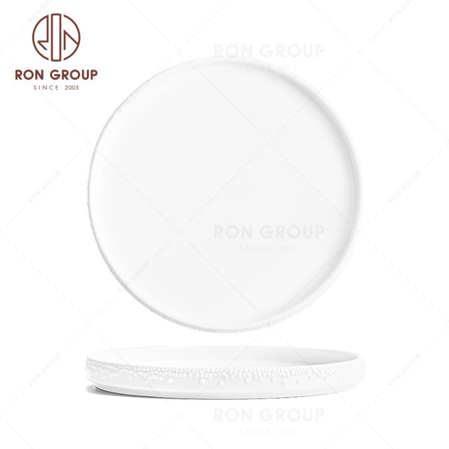 RNPCG2224-2225-2226 Modern Design FAFARTC Series Restaurant Hotel Bar Cafe Wedding White Round Plate