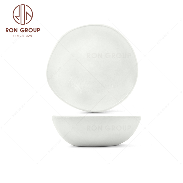 RNPCT1902-4D Modern Design Raindrop White Style Restaurant Hotel Bar Cafe Wedding Abnormal Bowl