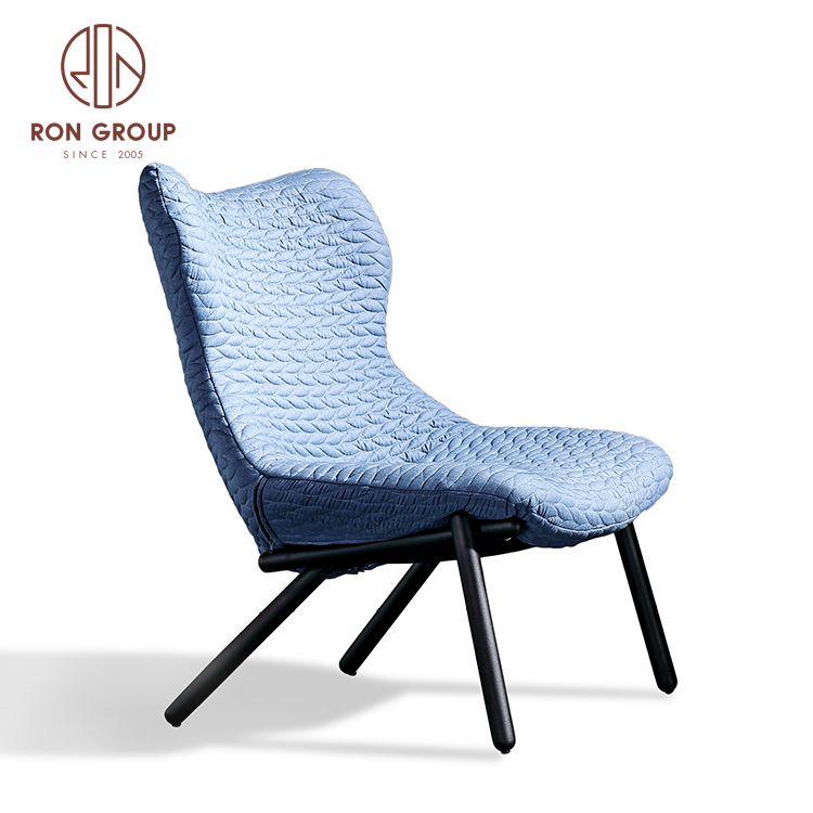 hotel lobby furniture stainless steel leg commercial leisure chair for cafe shop 
