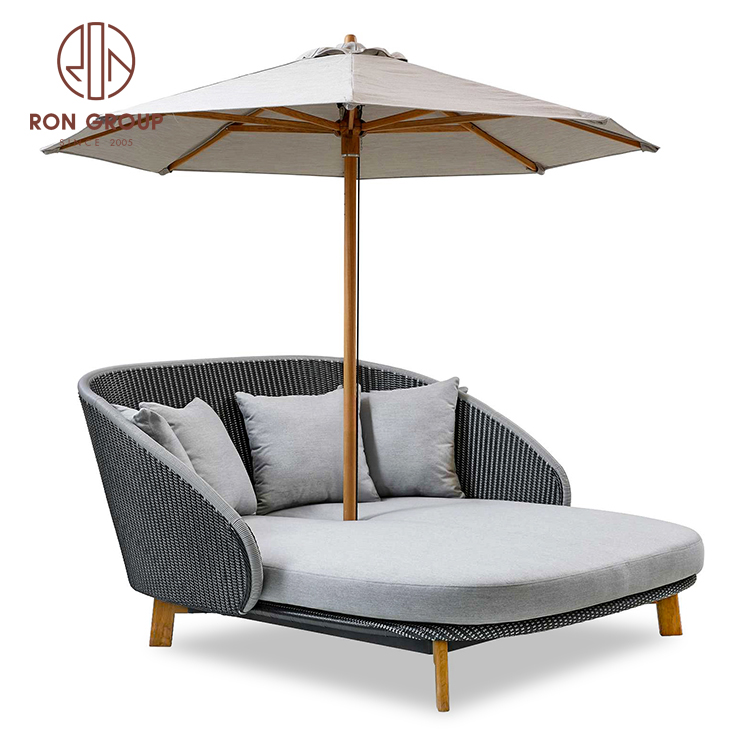 Waterproof garden Patio Furniture daybed swimming pool outdoor bed 