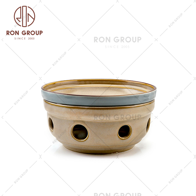 Hot sell porcelain restaurant hotel wedding event used serving food porcelain tableware ceramic stove