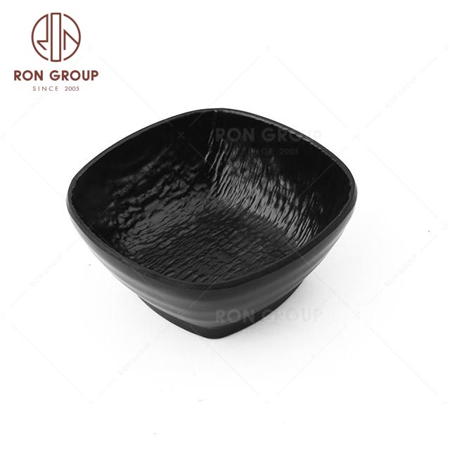 MN014 Wholesale Cheap Unbreakable Plastics Party Tableware Melamine Square bowl For Sale