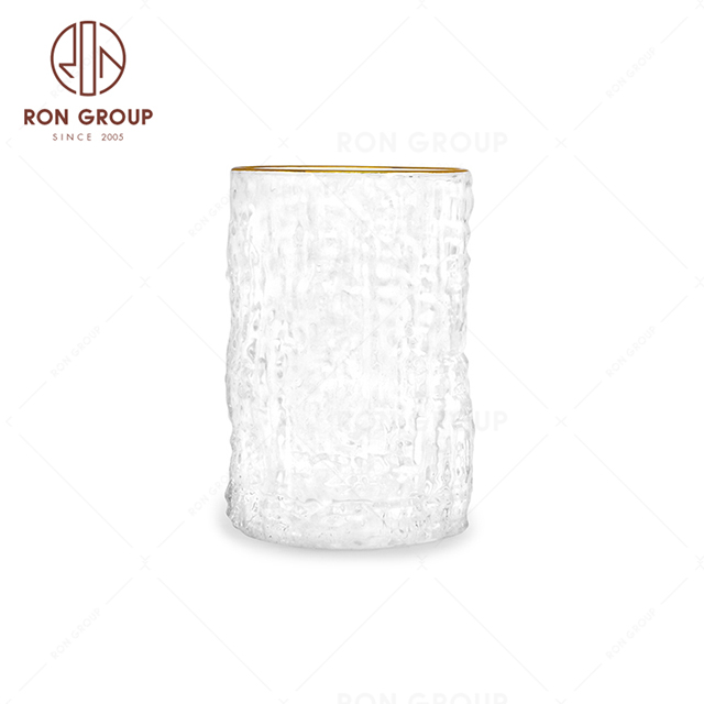 Wedding vintage gold rimmed wholesale wine glasses