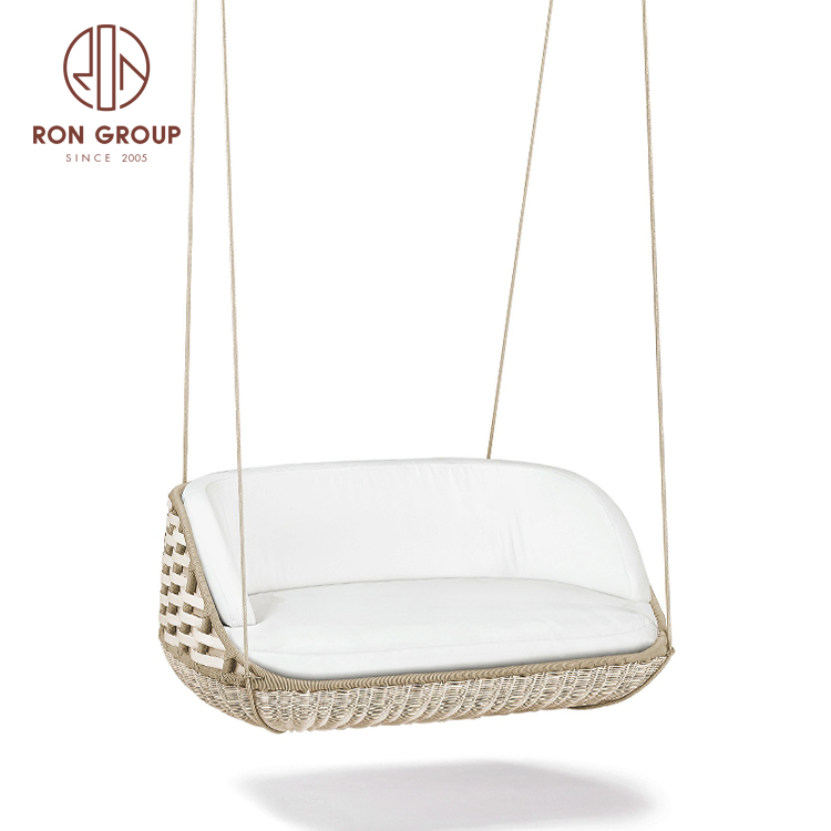 Patio Rattan Garden Wicker Outdoor Furniture Double Seat patio swing chair