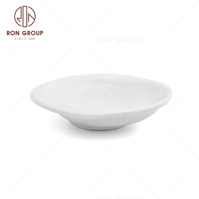 RNPCE129-Wholesale Frosted White Style Restaurant Hotel Bar Cafe Wedding Sauce Dish