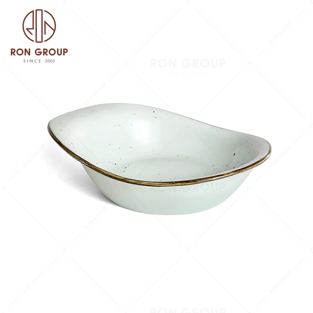 RonGroup New Color Chip Proof  Collection Misty White Bule -  Salad Bowl