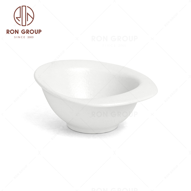 RNPCE130-Factory Wholesale Frosted White Style Restaurant Hotel Bar Cafe Wedding Odd Bowl
