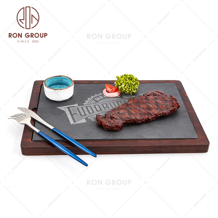 Custom Logo High Standard Natural Slate Wood Board