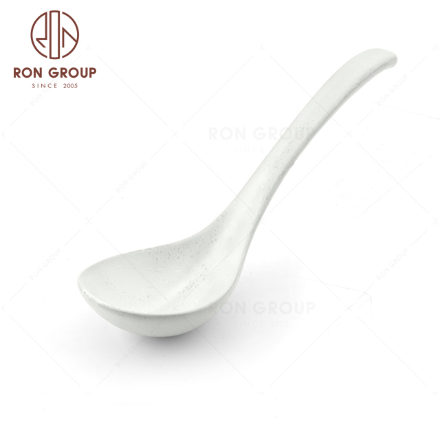 RNPCT1906-2D Wholesale Raindrop White Style Restaurant Hotel Bar Cafe Wedding Spoon