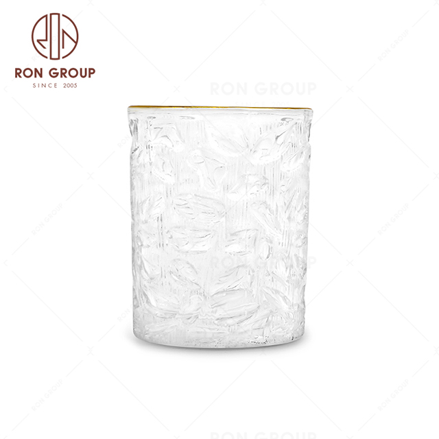 Christmas design wholesale glass wine tumbler stemless wine glass cup with logo