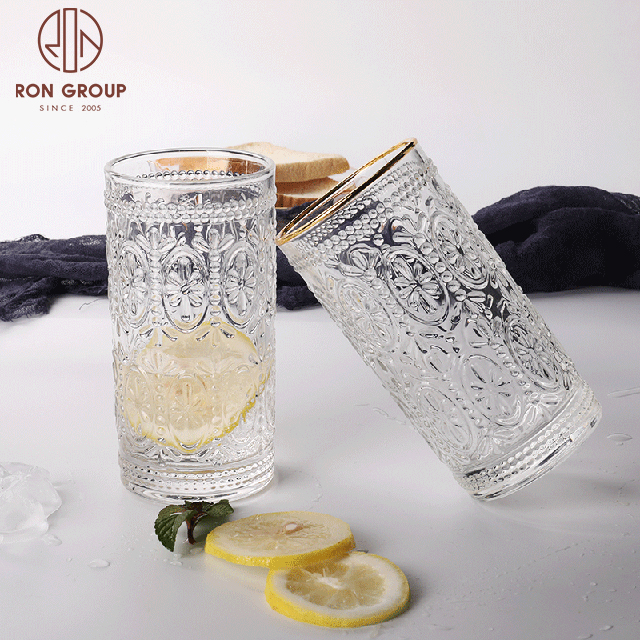 New Design custom trumble glass base Whisky Glass Cup set