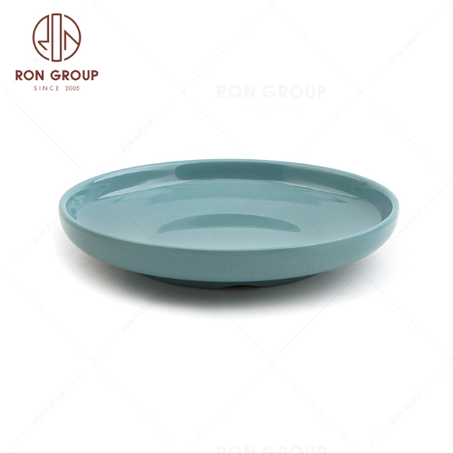 Mixed Color Party Dinner Plate 100% Melamine Plastic Unbreakable For Restautant Wholesale 