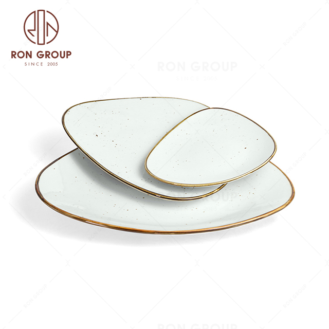 RonGroup New Color Chip Proof  Collection Misty White Bule -  Trigon  Plate 