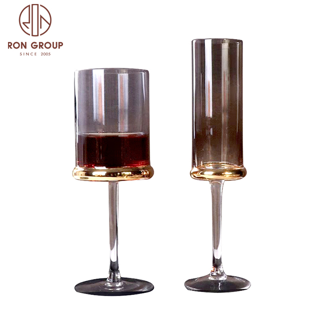 Elegant Gift for Wedding Champagne Flutes 100% Lead Free Edge Champagne Glasses