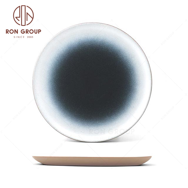 RNPCT1904G-3N 9" 11"Japanese tableware Terracotta shallow plate Dinnerware For Restaurant Hotel Party 
