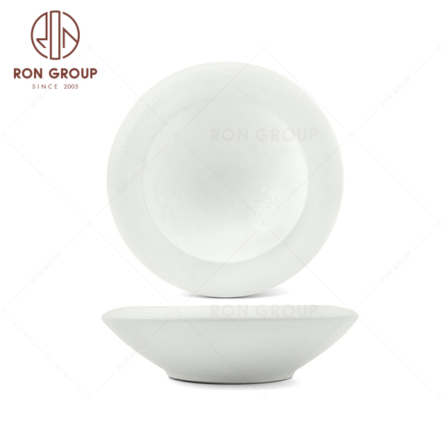 RNPCT2010-3D-4D Customized Raindrop White Style Restaurant Hotel Bar Cafe Wedding Insulated Bowl