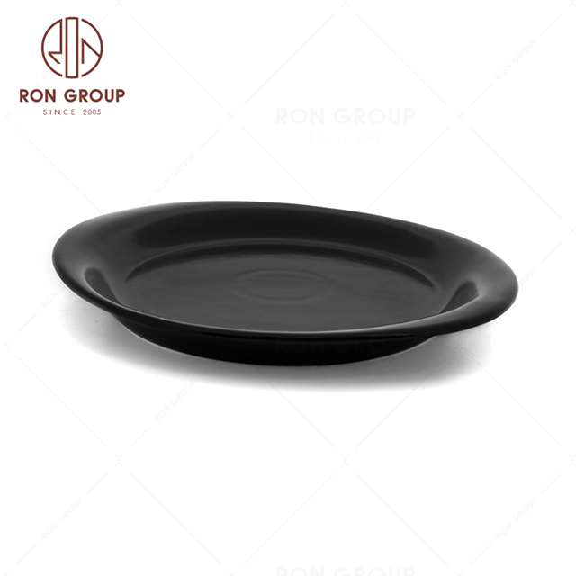 RNPCE019-Factory Wholesale Matte Black Style Restaurant Hotel Bar Cafe Wedding Watermelon Bowl