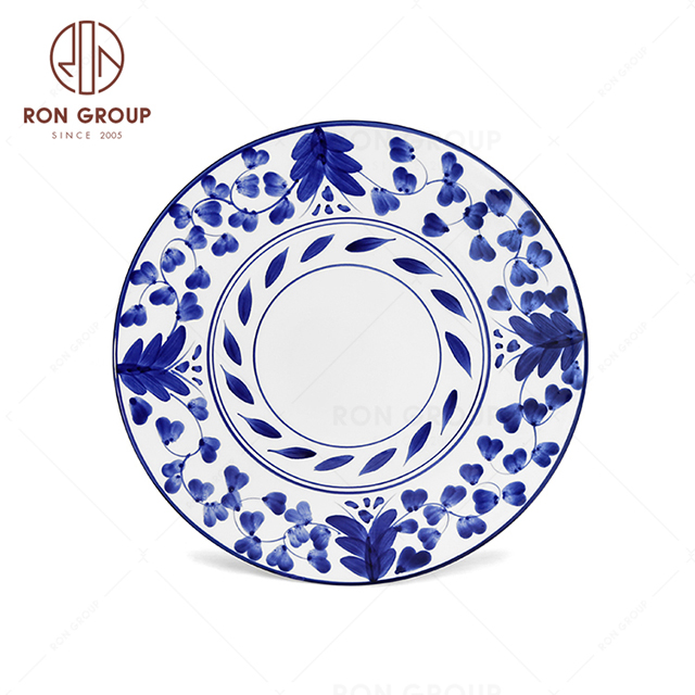 RNPCE005-Customized Rattan Flower Style Restaurant Hotel Bar Cafe Wedding Round Dish
