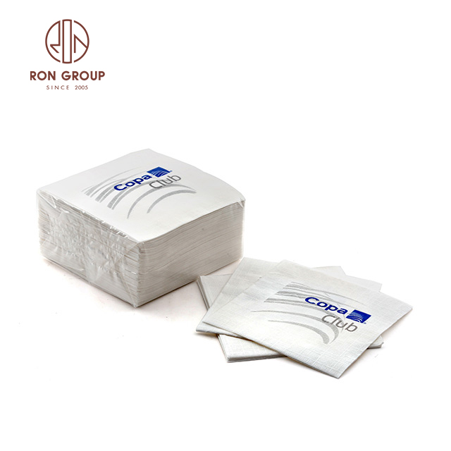 Disposable Custom Logo Printed Cocktail Restaurant Bar paper napkin