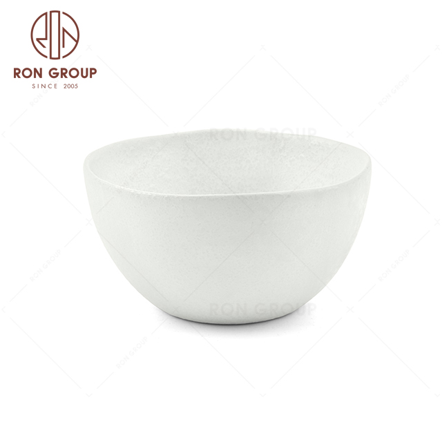 RNPCT1908-4D Hot Sale Raindrop White Style Restaurant Hotel Bar Cafe Wedding Abnormal Soup Bowl