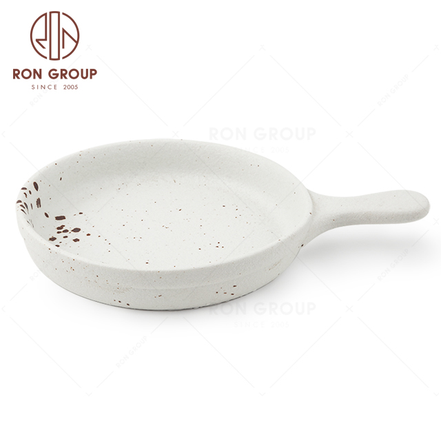 RNPC609-12045 Factory Wholesale Splash ink Style Restaurant Hotel Bar Cafe Wedding Ceramic Pan