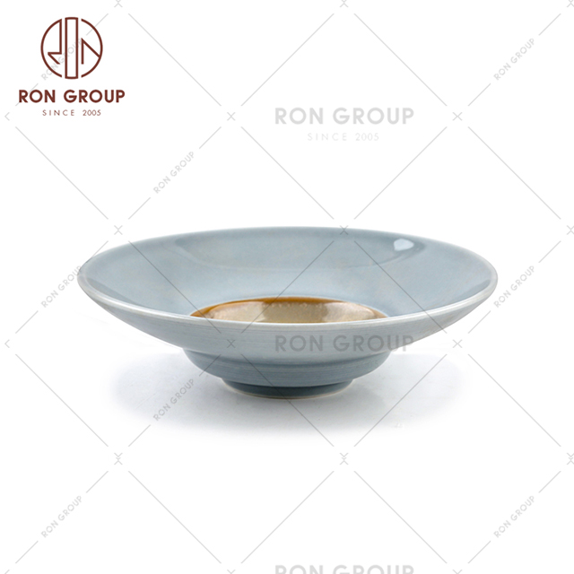 Ron Group Different Sizes Porcelain Dishes Wedding Cake Stand Plate Ceramic ucurbit Bowl
