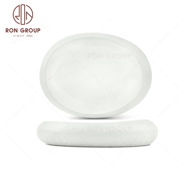RNPCT 2010-2D Wholesale Raindrop White Style Restaurant Hotel Bar Cafe Wedding Denier Shaped Stone 