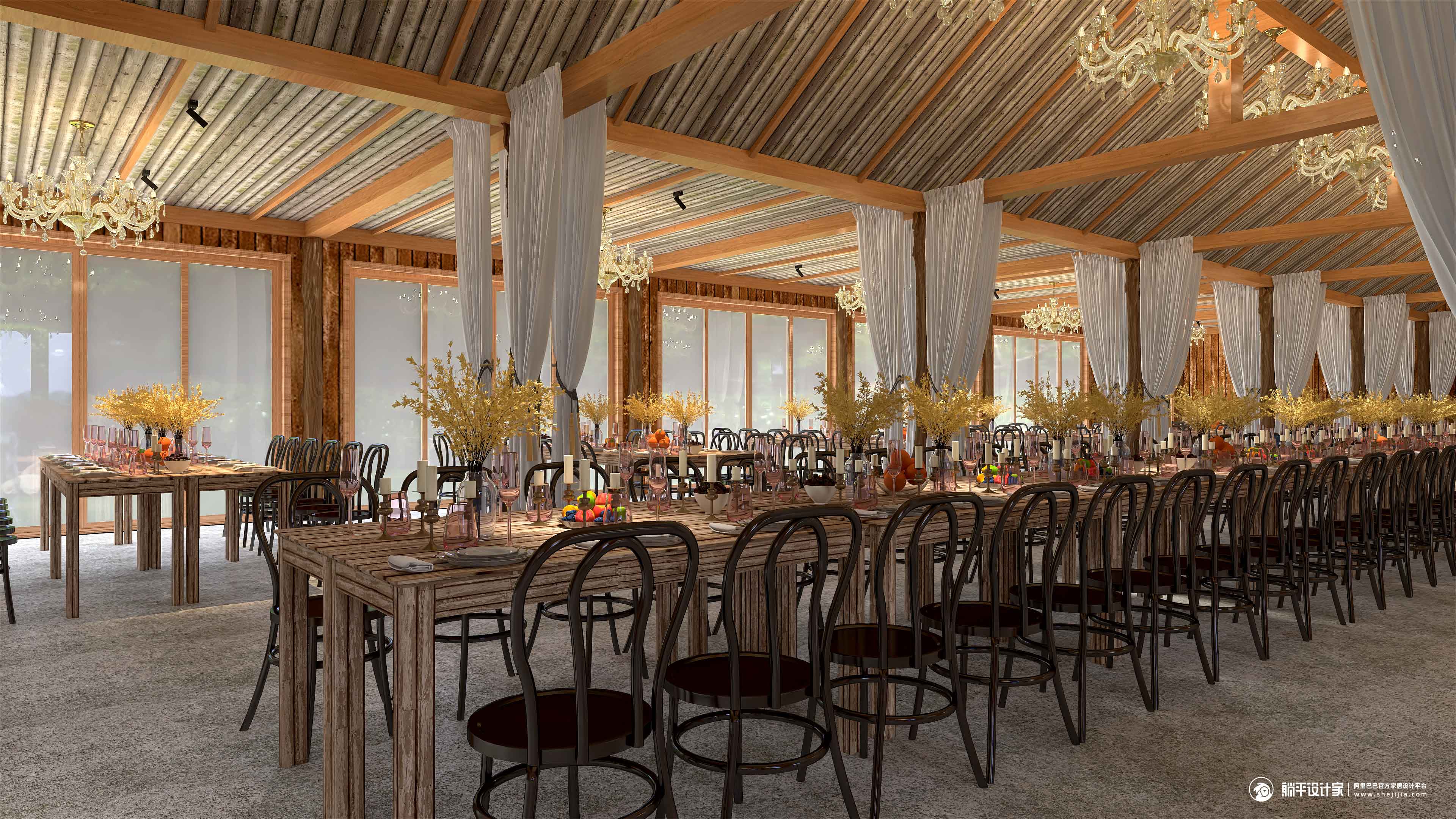 Click the link to view the 3D panorama pattern example. We provide a one-stop solution for wedding, more than 10,000 wedding products for you to choose