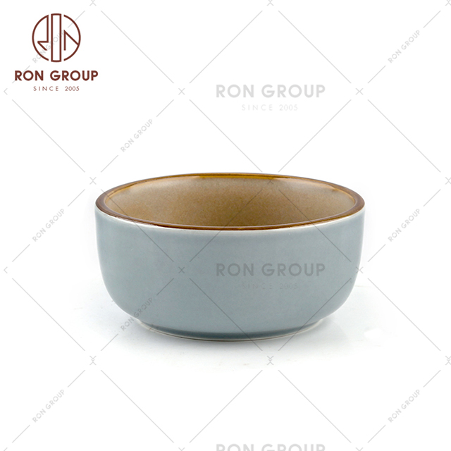 Retail 4.5 inch large porcelain bowl good quality ceramic bowls and plates