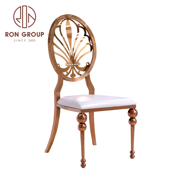 Gold modern metal chiavari tiffany event party dining chair for restaurant and wedding