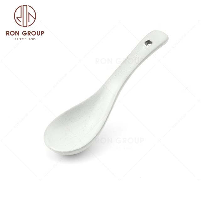 RNPCT1906-1D Hot Selling Raindrop White Style Restaurant Hotel Bar Cafe Wedding Spoon