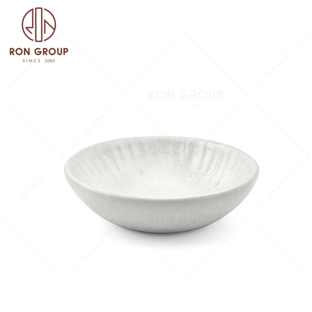 RNPCT2008-9D Hot Sales Raindrop White Style Restaurant Hotel Bar Cafe Wedding Blade Suace Dish