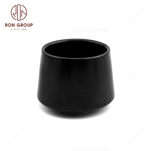 RNPCE136-Wholesale Matte Black Style Restaurant Hotel Bar Cafe Wedding Tea Cup