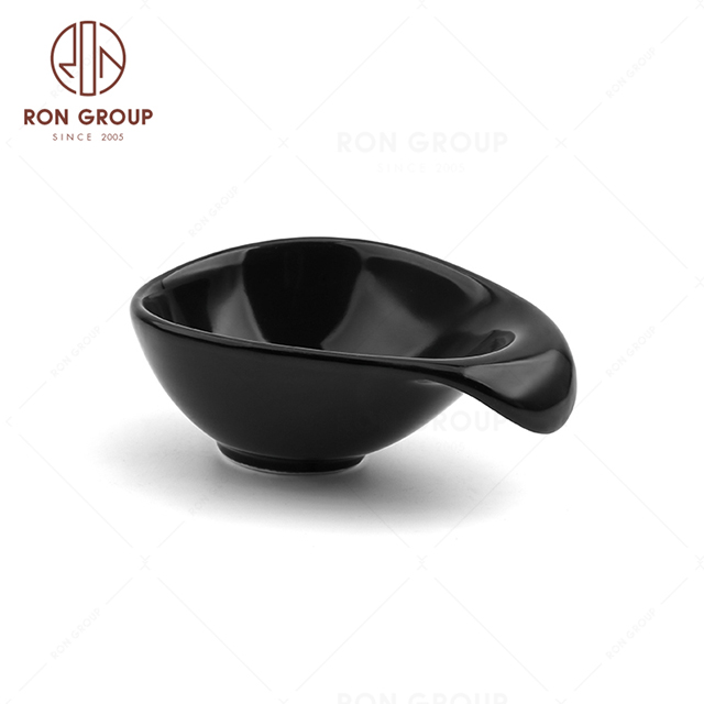 RNPCE023-Hot Sale Matte Black Style Restaurant Hotel Bar Cafe Wedding Snack Bowl