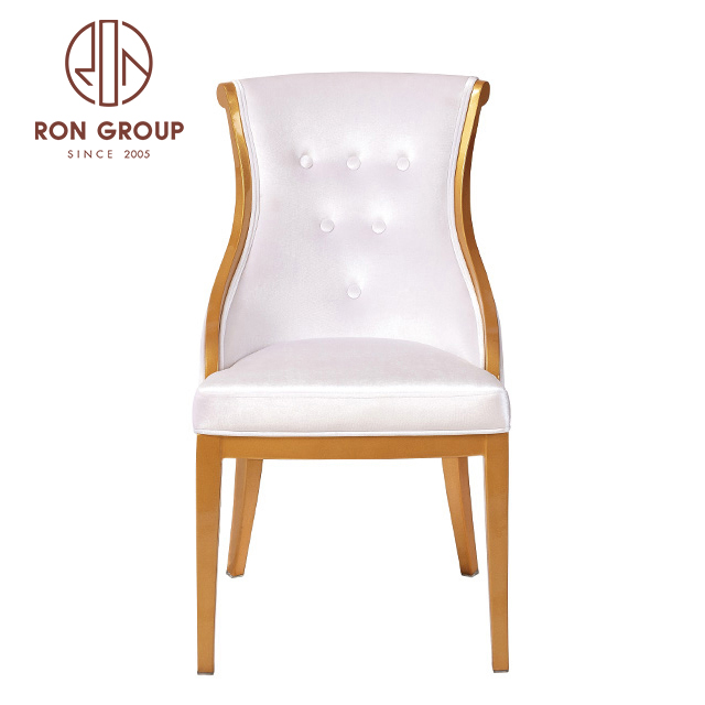 Luxury royal velvet event sofa gold metal bridal chair wedding dining chair rental