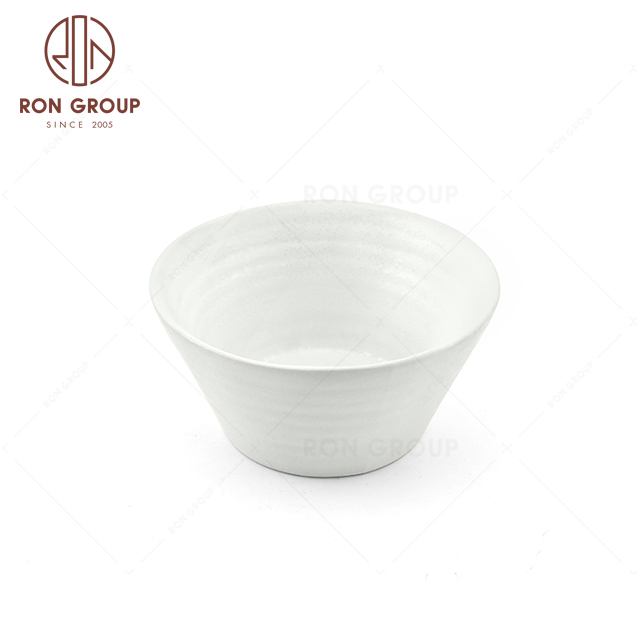 RNPCT16-23 Wholesale Raindrop White Style Restaurant Hotel Bar Cafe Wedding Water Wave Noodle Bowl
