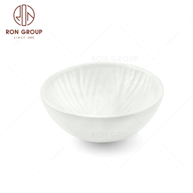 RNPCT2008-6D Factory Wholesale Raindrop White Style Restaurant Hotel Bar Cafe Wedding Blade Bowl