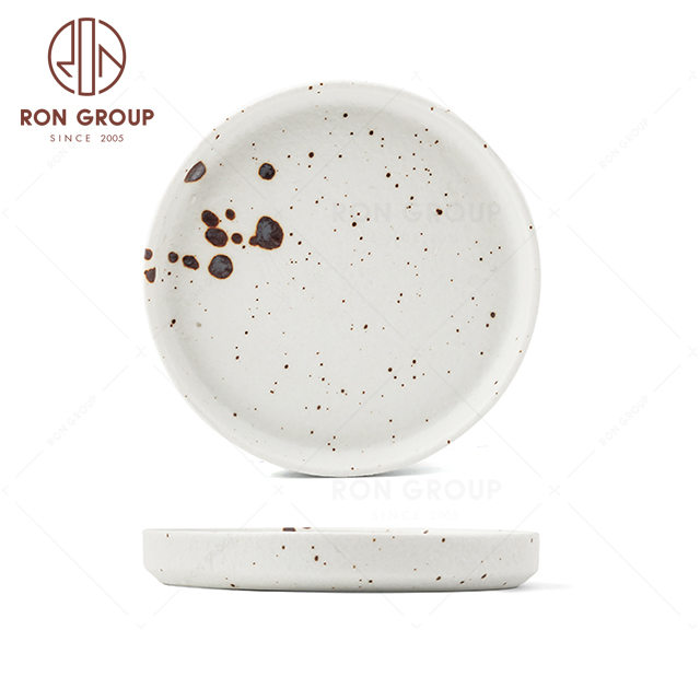 RNPC609-04163 Hot Sales plash ink Style Restaurant Hotel Bar Cafe Wedding Saucer