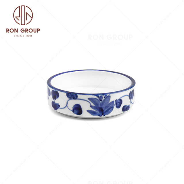 RNPCE137-Factory Wholesale Rattan Flower Style Restaurant Hotel Bar Cafe Wedding Sauce Dish