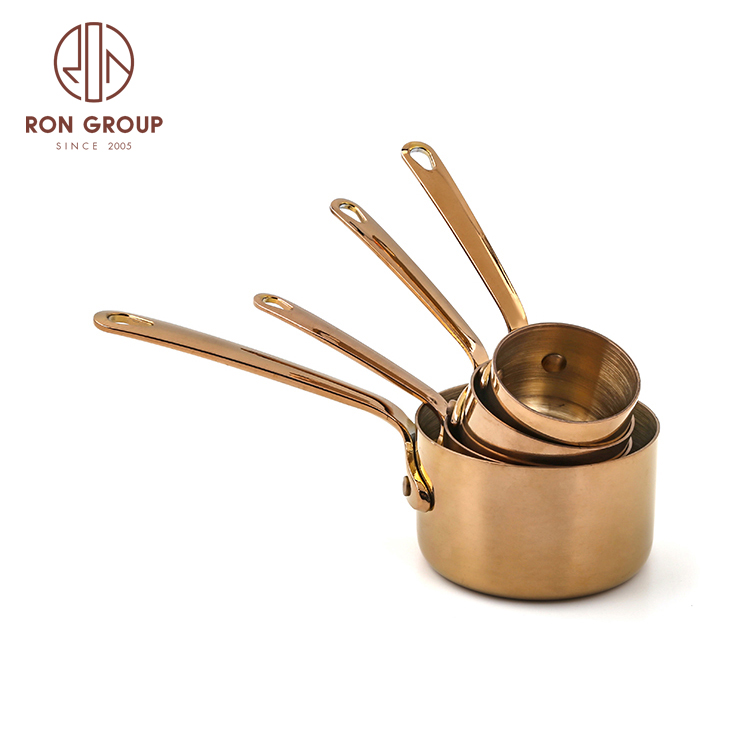 Excellent cookware set stainless steel kitchen items cooking soup pot milk pot sauce pan