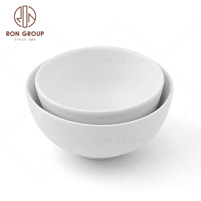 RNPC628-04167 Unique Design Elegant White Style Restaurant Hotel Cafe Bar Bowl