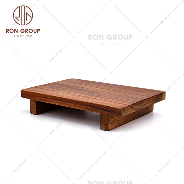 Restaurant Custom Reusable Japanese Type Wood Sushi Plates For Sale
