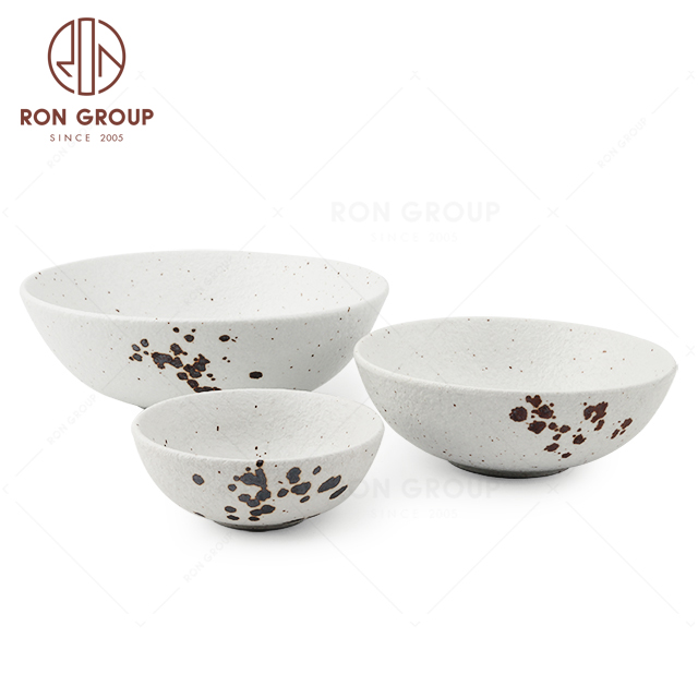 RNPC609-06169 Hot Sales Splash ink Style Restaurant Hotel Bar Cafe Wedding Salad Bowl