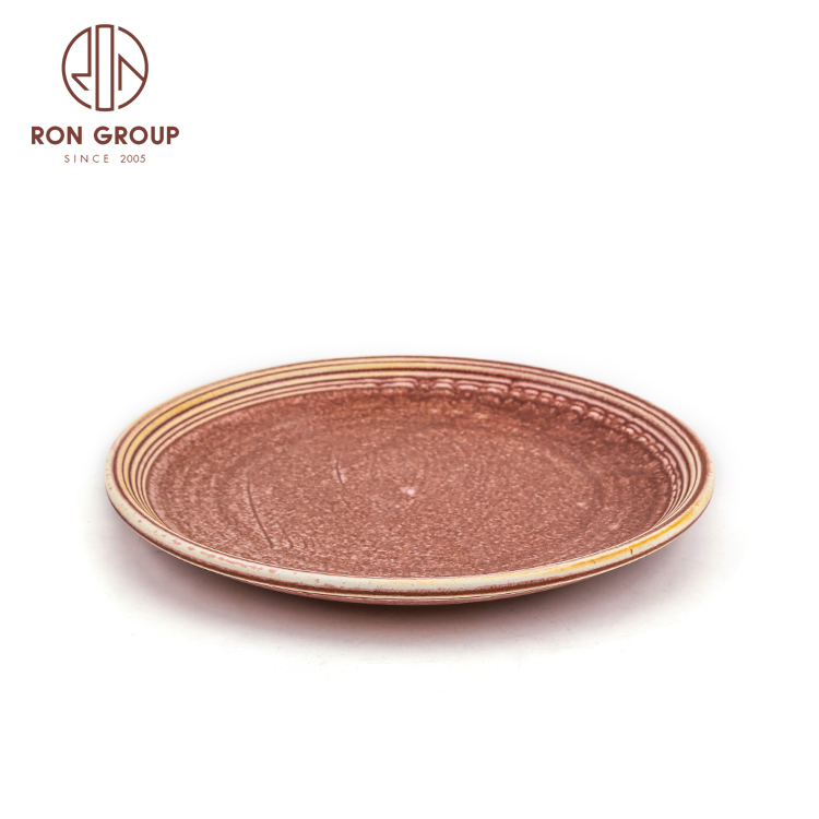 Catering Serving Ceramic Dinner Plate Wholesale Restaurant Ceramic Plates Colored