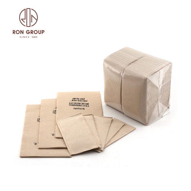 High grade stylish block printed table napkins paper for restuarant