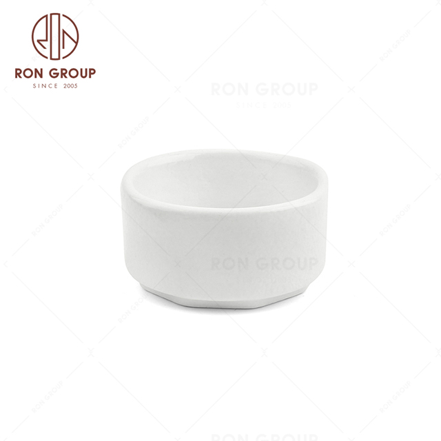 RNPCE009-Hot Selling Frosted White Style Restaurant Hotel Bar Cafe Wedding Ceramic Ramekin