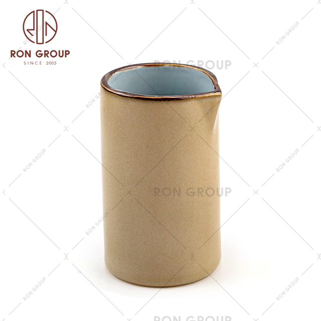 Japanese restaurant hotel luxury porcelain cup wedding decoration ceramic milk pot