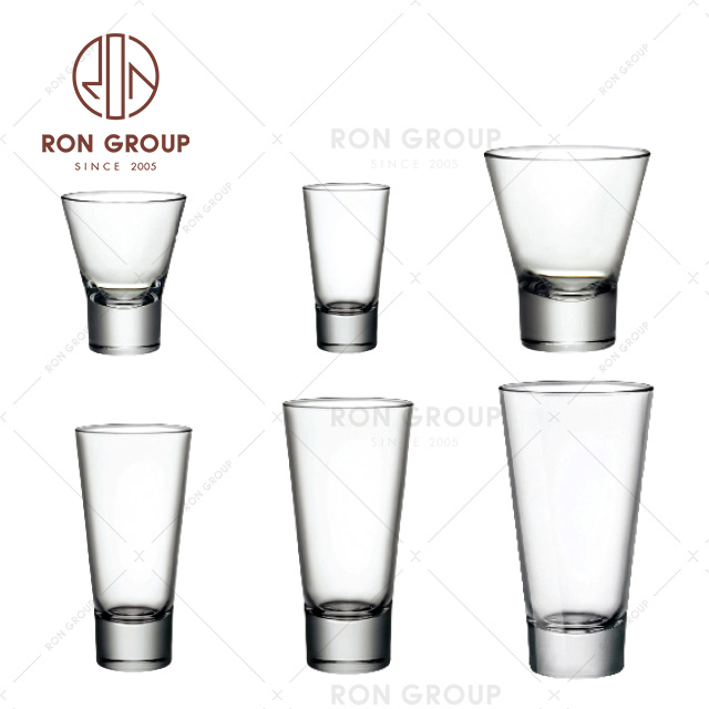 double wall glass tea juices dessert cup 