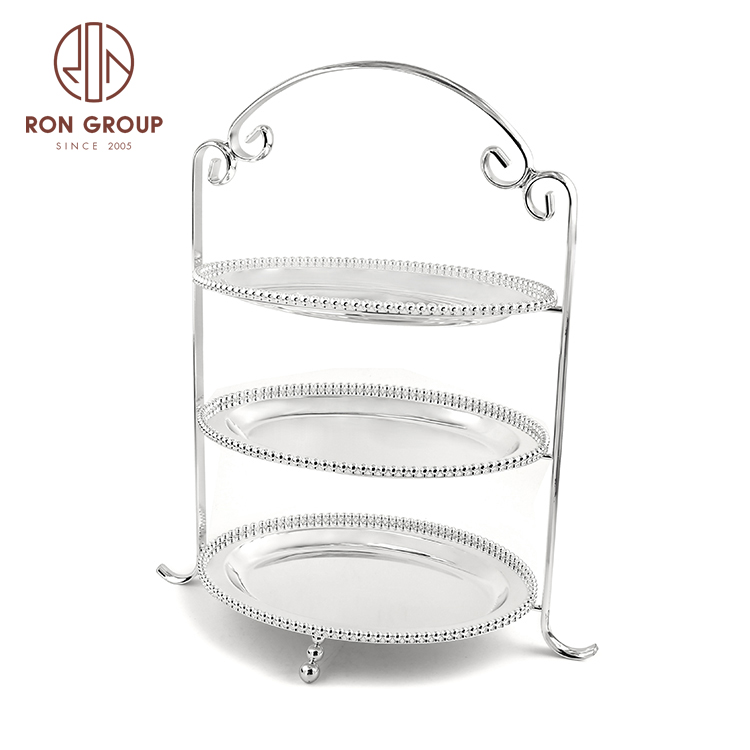 Wholesale new design 3 tier wedding cake stand holder